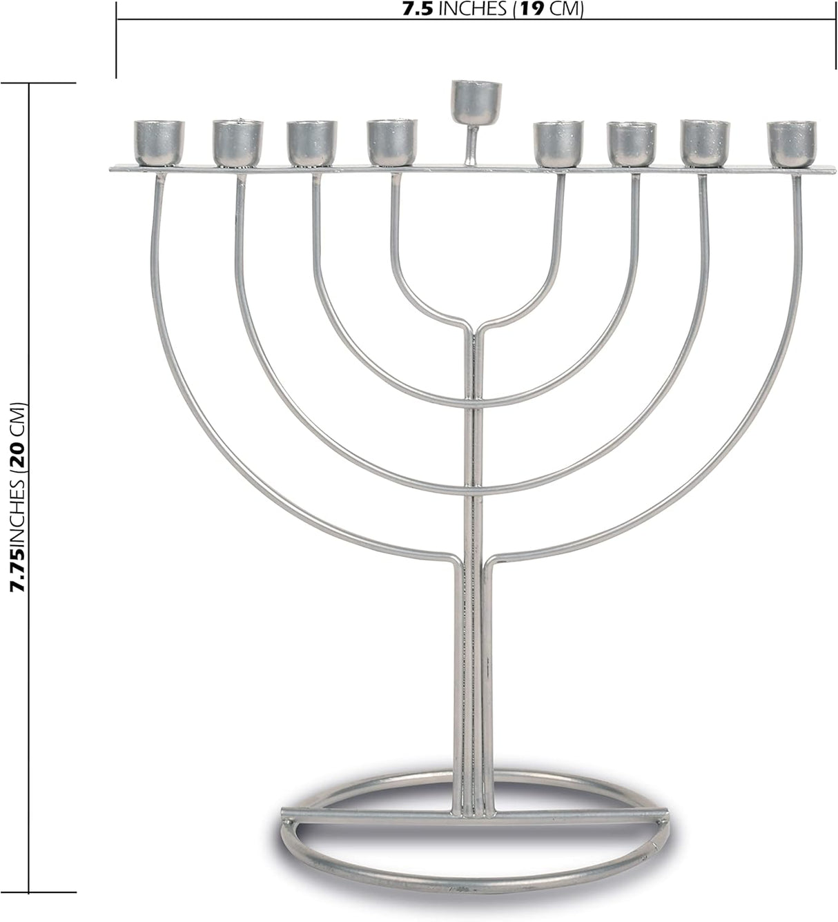 WireFrame Menorah - Silver
