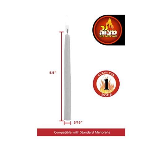 Ner Mitzvah Dreidel Art Dripless Handmade Chanukah Candles