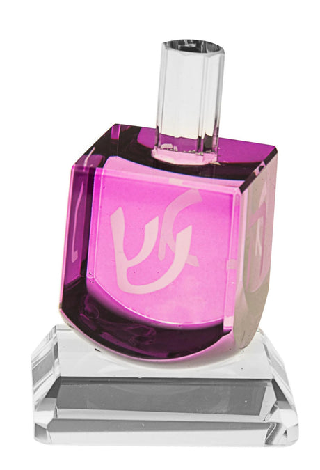 Crystal dreidel Purple