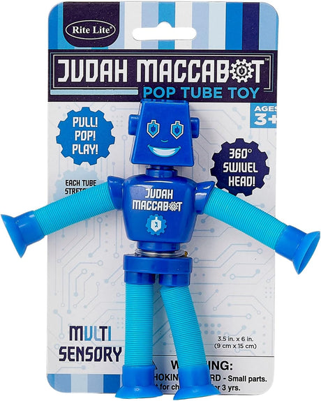 Chanukah "Judah Maccabot" Pop Tube Toy