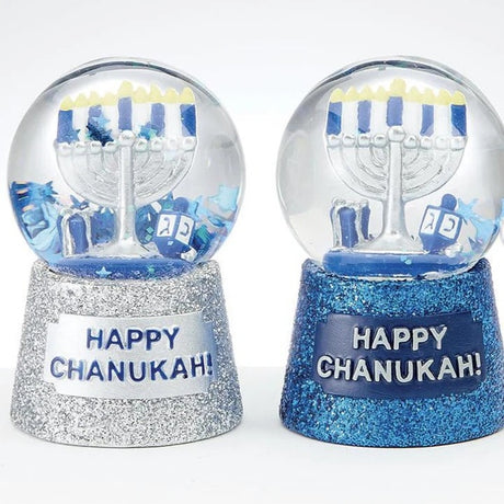 40 mm Mini Handpainted Chanukah Water Globe