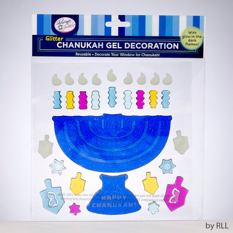 Chanukah Window Gel Decoration (Glow in the Dark)