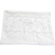 A Pair Of White Hand Towels With Fancy Stones, 72x34 Cm
