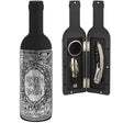 Set of Wine Accessories in a Bottle with plaque 23cm