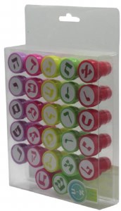 Alef Bais Stamps 27 Piece Set