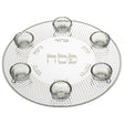 Glass & Crystal Passover Plate 40 cm