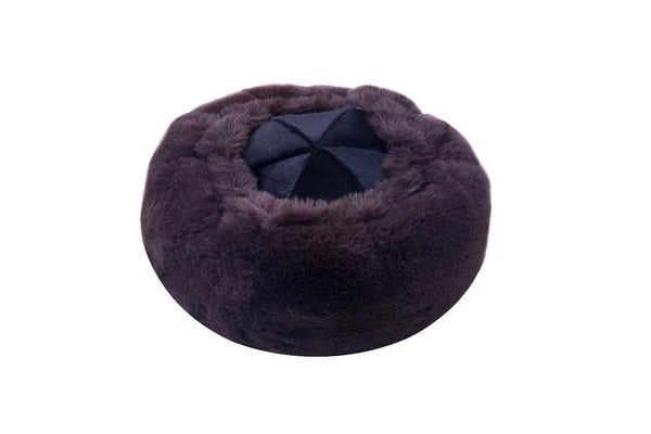 Kinder Shtreimel With Case - BROWN