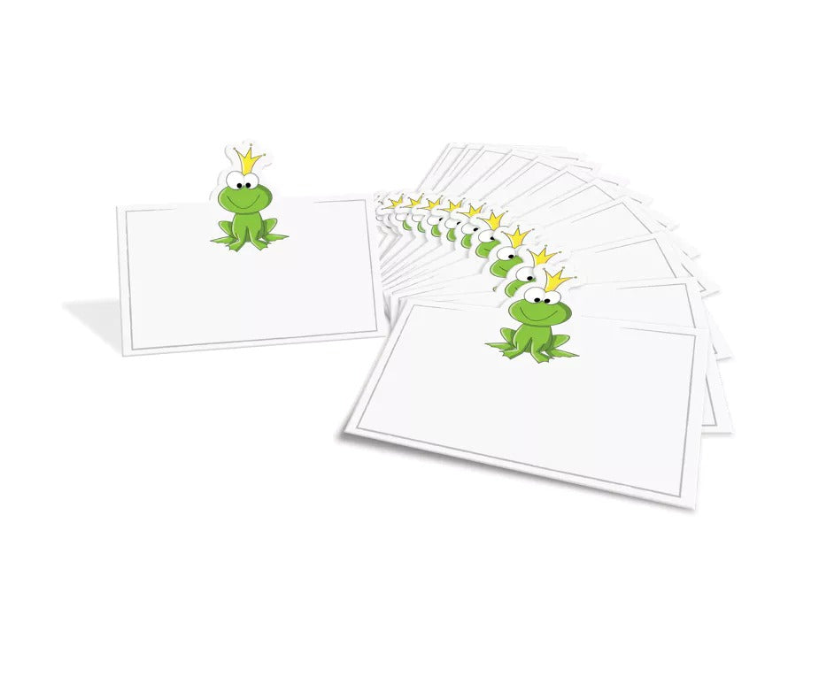 Passover Seder Place Cards, Silver Foiled Border, 12 Pack