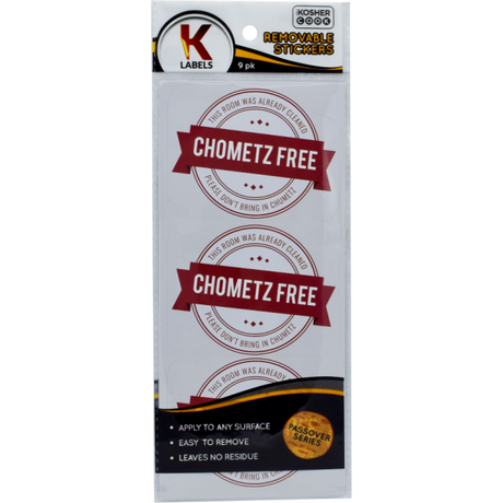 Pesach Labels Chometz Free 9pk.