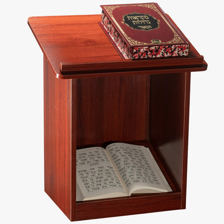 NON ASSAMBLED Mahogany Table Top Double Shtender 2 Tone 11.8" D x 15.75 W x 17" H