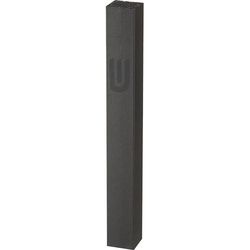 Aluminum Mezuzah 15 cm - Shiny Black, Printed "SHIN"