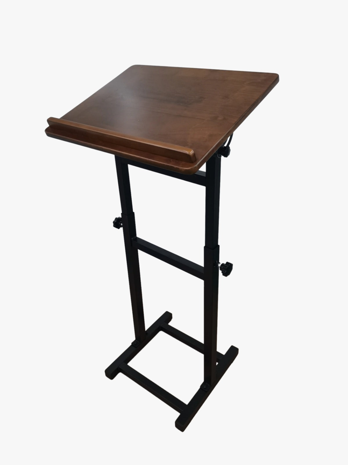 Assembled Wooden Book Stand /Shtender Walnut color Oak - Adjustable Height up to 43"