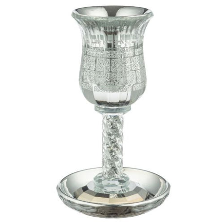 Crystal Kiddush Cup "Kottel" 19 cm contain 100ml / 3.4oz