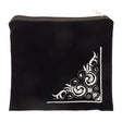Small Velvet Tefilin Bag 26*24, Dark Blue with Embroidey
