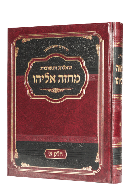 מחזה אליהו שו"ת ח"א