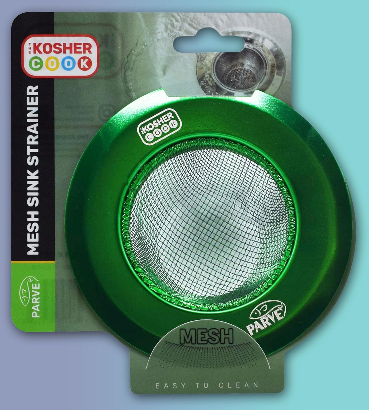 Parve Green Mesh Sink Strainer