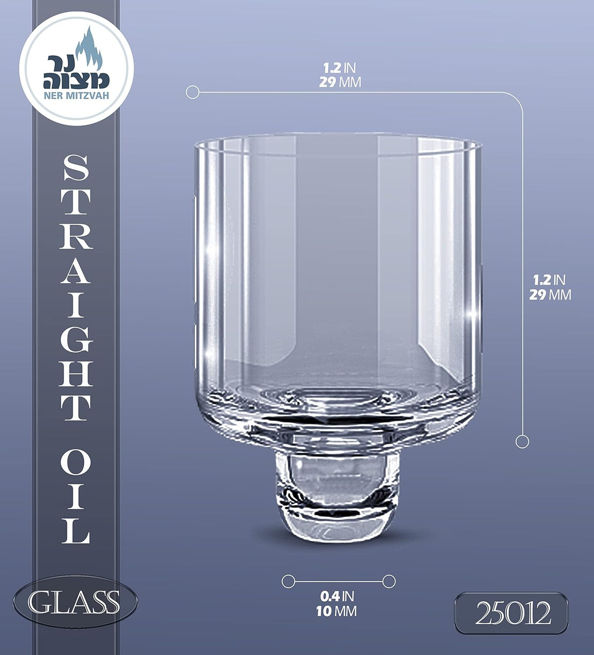 9-Pack Straight Glass Oil Set size #12