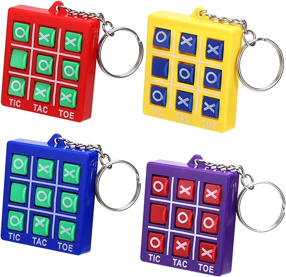 mini tic tac toe keyring
