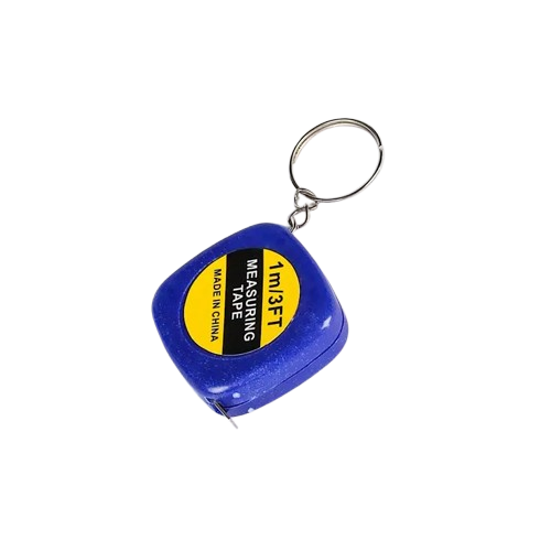 Retractable Soft Ruler Tape Measure With Keychain Body