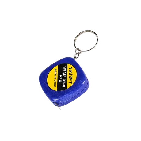 Retractable Soft Ruler Tape Measure With Keychain Body