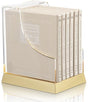 Schottenstein Ed Interlinear Hardcover Faux Leather Zemiros in Lucite Case (6 vol) - Cream