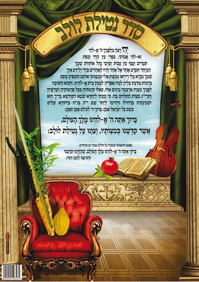 Laminated Poster 20" x 28"- Netilat Lulav