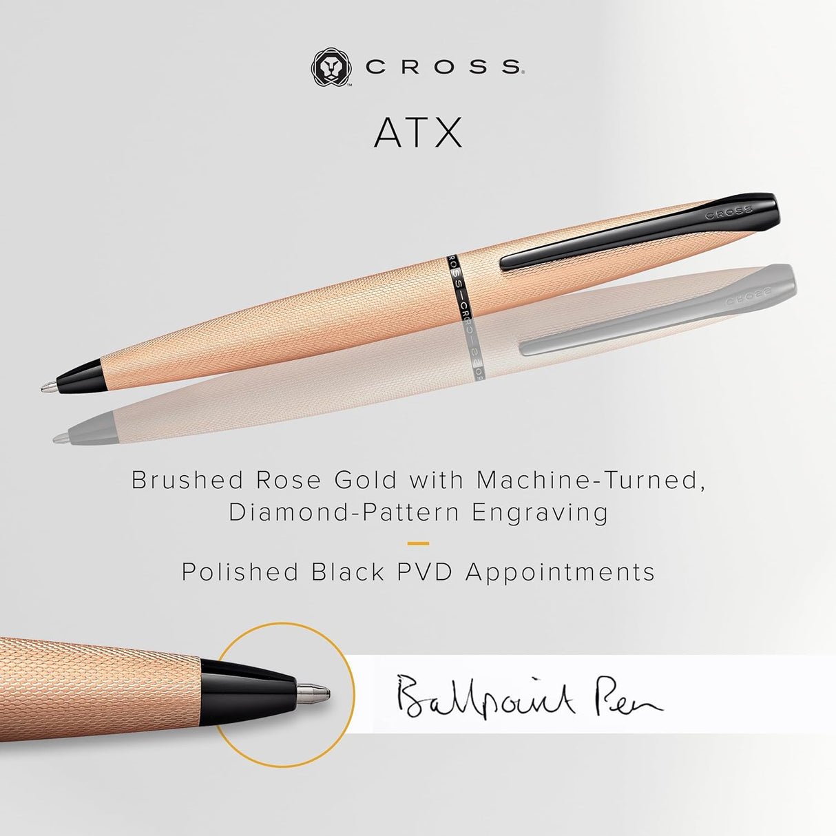 ATX - Rose Gold PVD Coating - Ballpoint Pen
