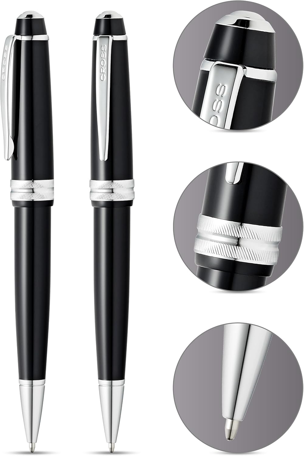 Bailey Light - Glossy Black - Ballpoint Pen