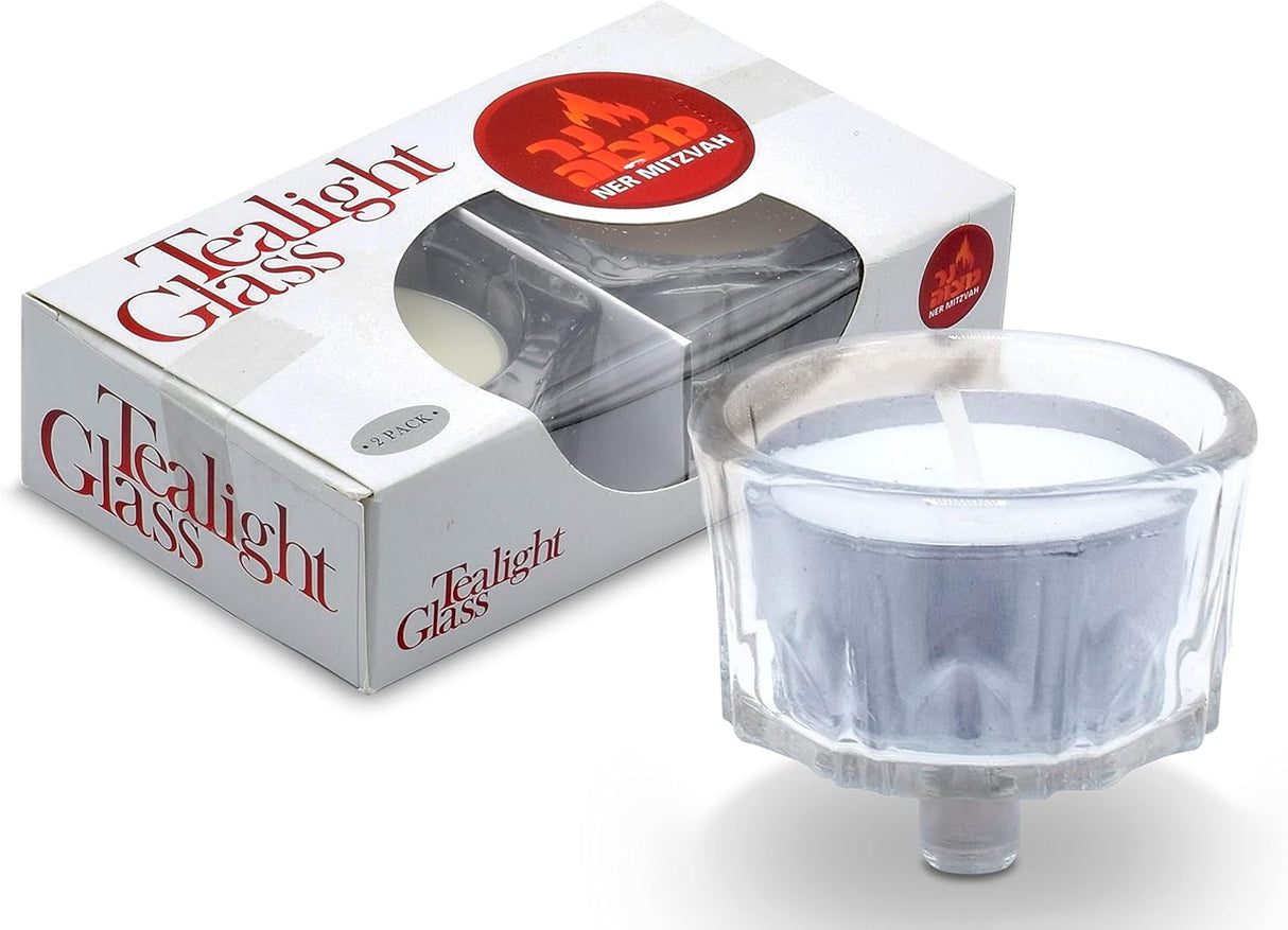 Crystal Tealight Candle Holder for Candelabra (2 Pack)