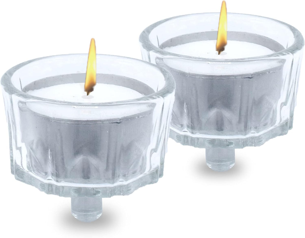 Crystal Tealight Candle Holder for Candelabra (2 Pack)