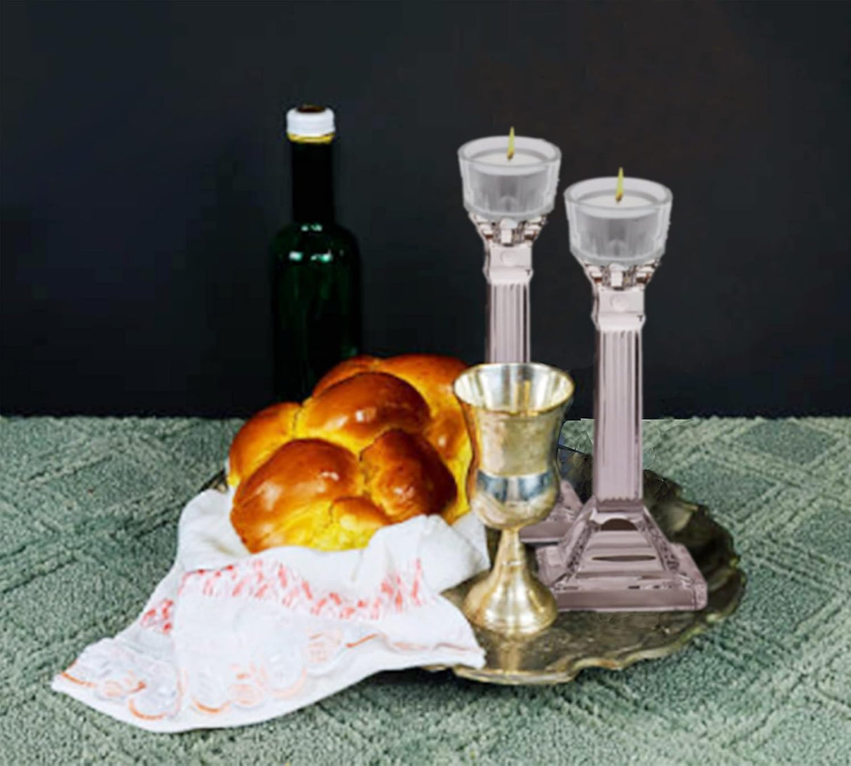 Crystal Tealight Candle Holder for Candelabra (2 Pack)