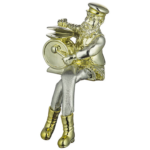 Polyresin Hassidic Figurine, Cloth Legs 14 cm- Drums