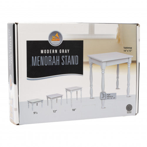Menorah Stand - Modern Gray