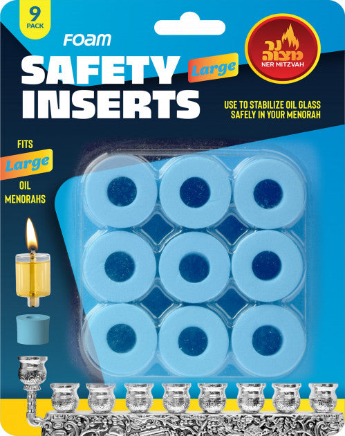 Safety Foam Inserts for Menorah - Large