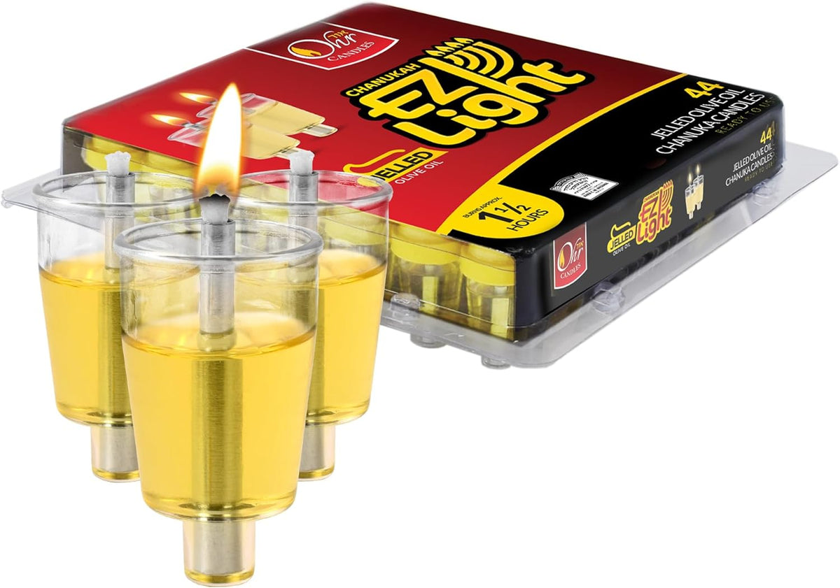 E-Z Light pre-filled Jelled Olive Oil Candles