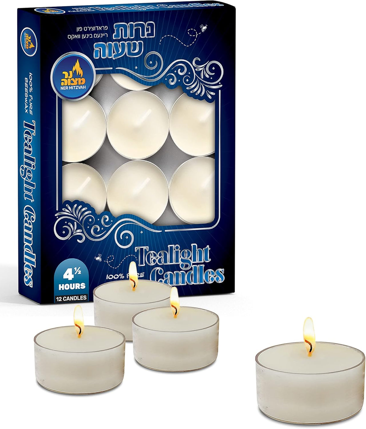 Beeswax Tealights - White