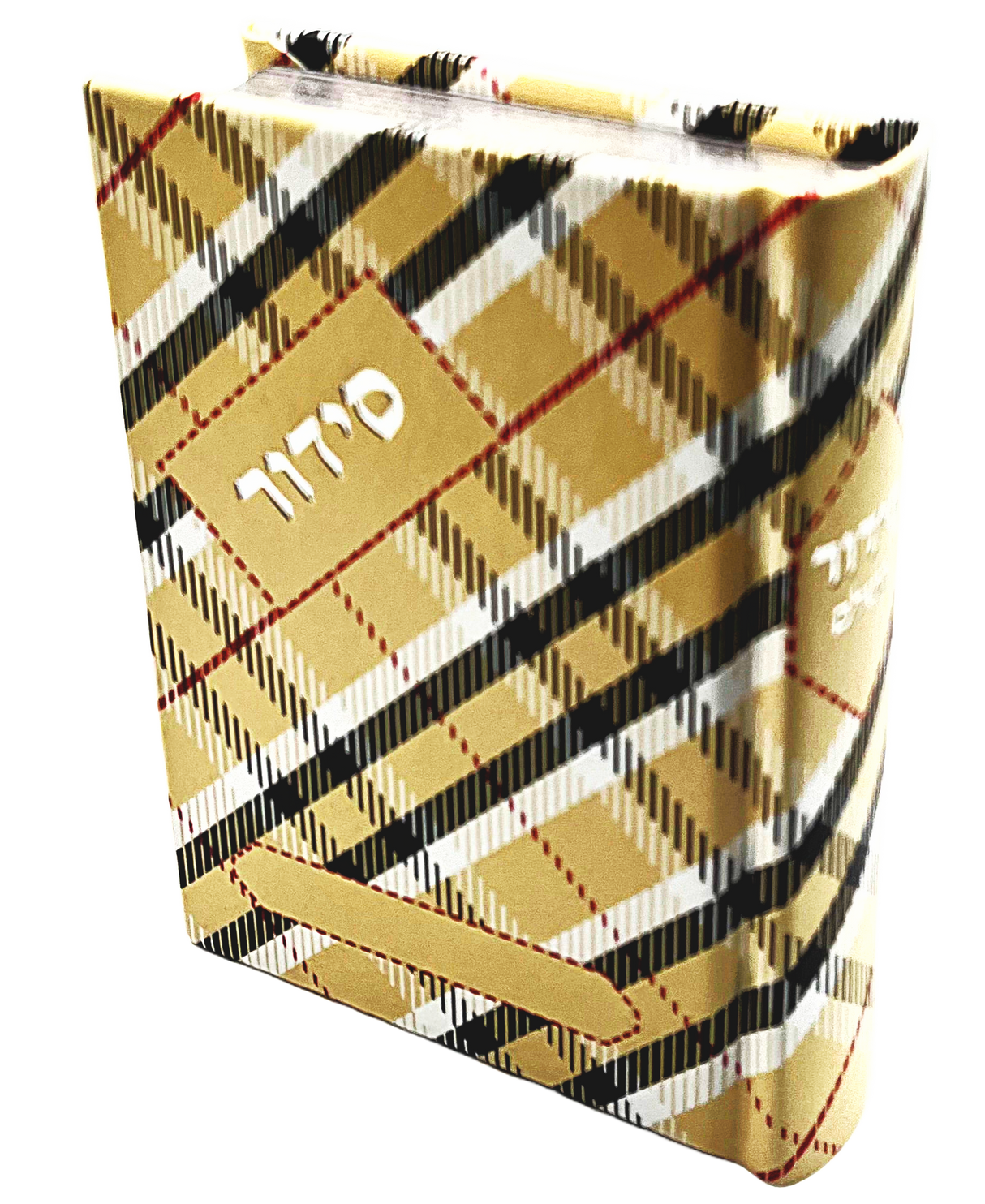 Siddur Small 4X5 PU plaid ivory