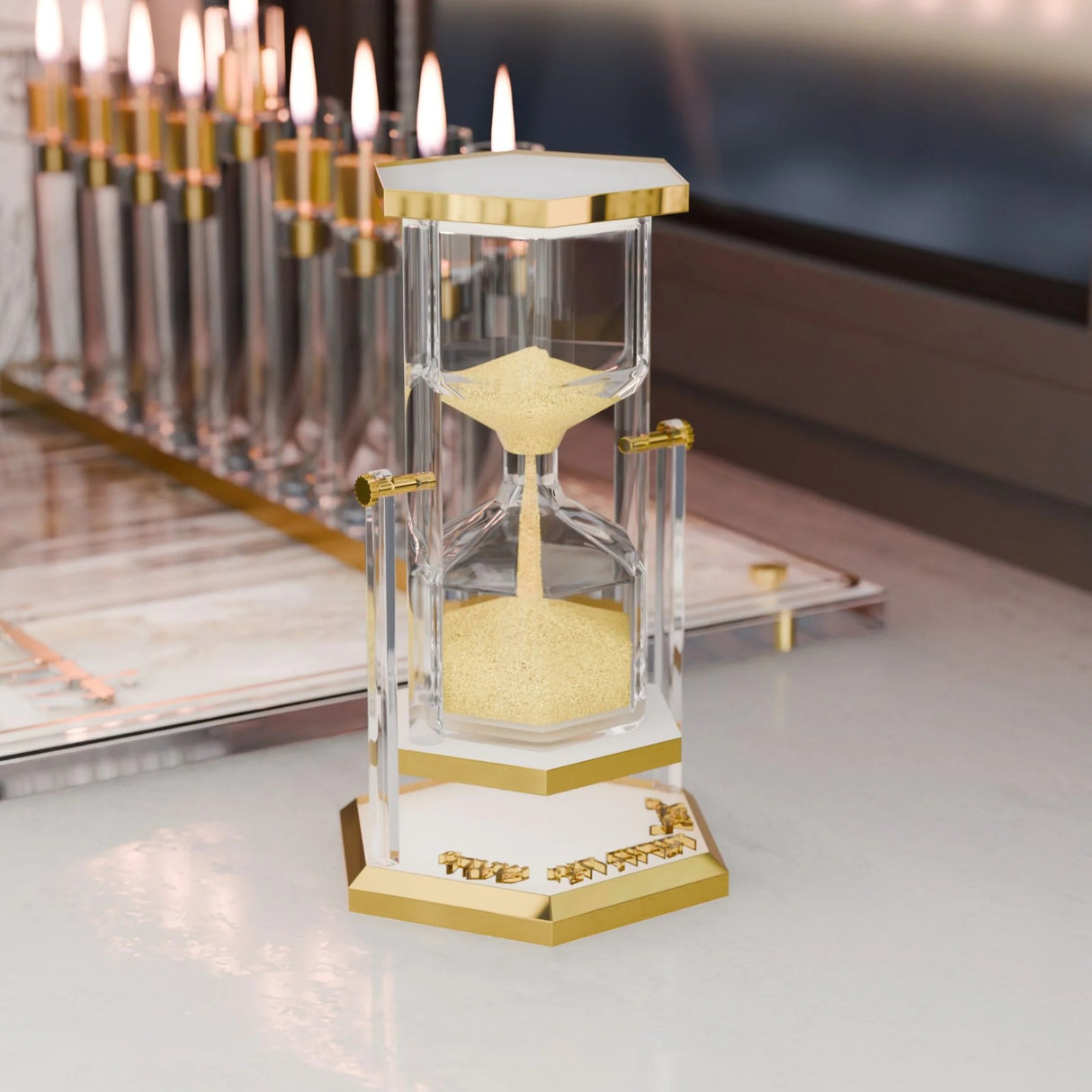 Turning 30-Min Hourglass Sand Timer v.2 - GOLD