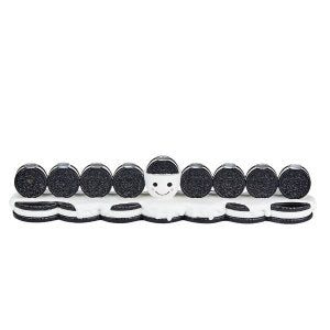 Resin Candle Menorah Hand Painted Cookies Design 12"