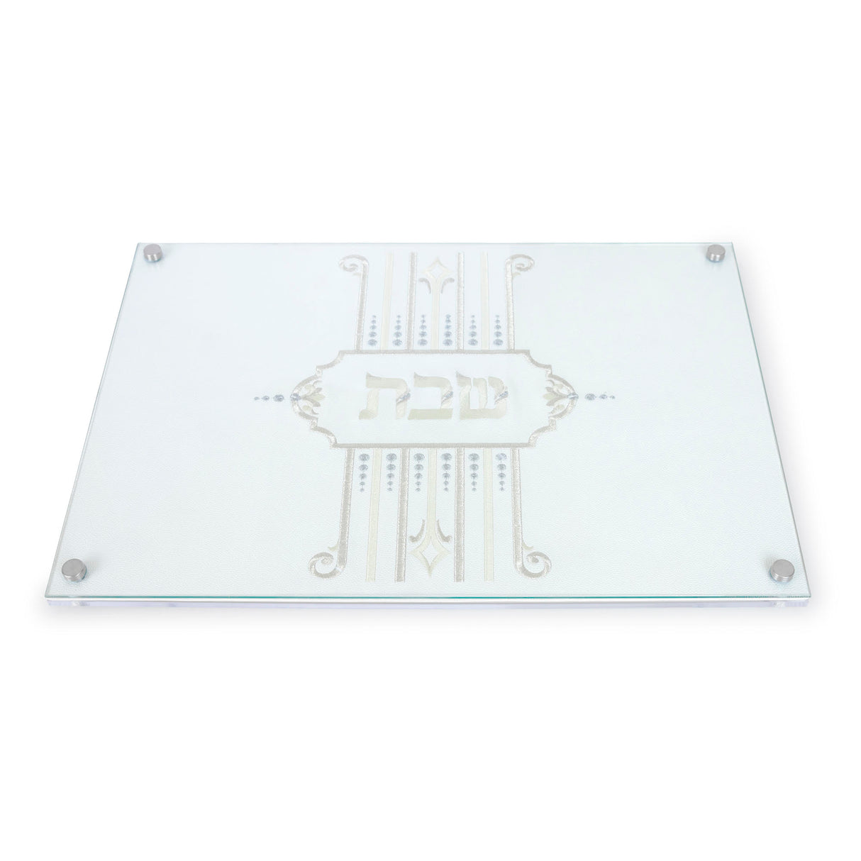 Acrylic Challa Board Tray- GOLD - Leatherette Insert LOMVEL COLLECTION