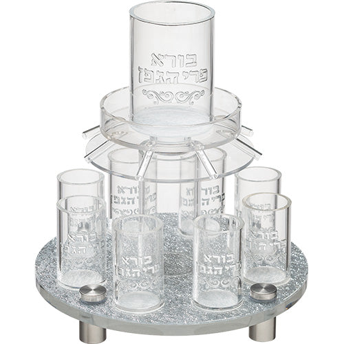 Perspex Wine Fountain 19.5*18 cm with 8 cups