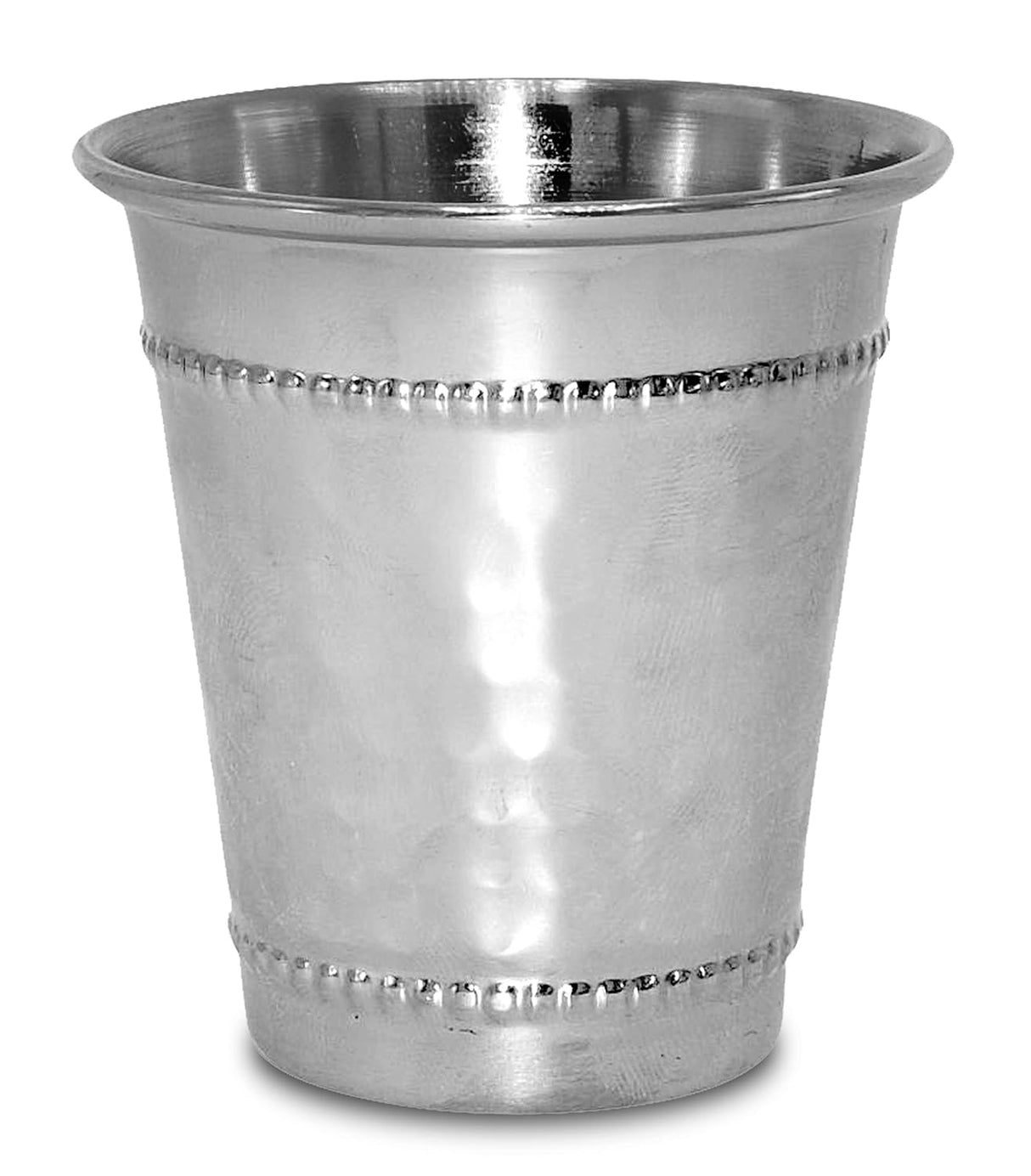 Mini Kiddush Cup & Tray - Stainless Steel