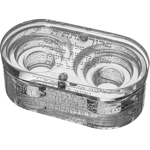 Crystal Travel Candlesticks 10x5 cm