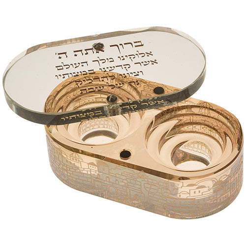 Crystal Travel Candlesticks 10x5 cm