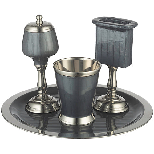Aluminium Havdalah Set 23*14cm - Gray