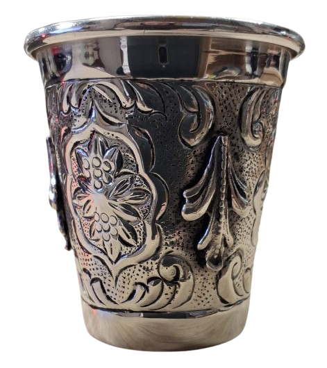 Silver-dipped mini Shiur Kiddush cup