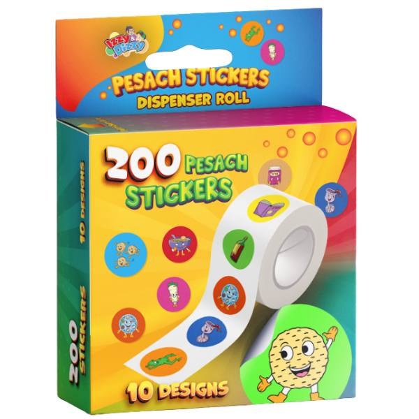 Pesach Stickers Dispenser Roll 200 Count