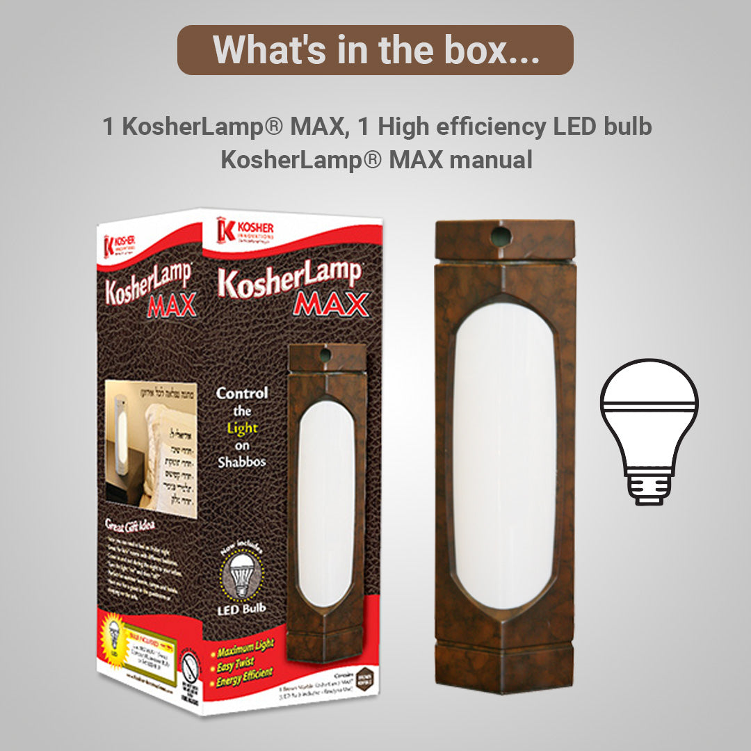 Kosherlamp Max Bronze i.e Brown Marble UK