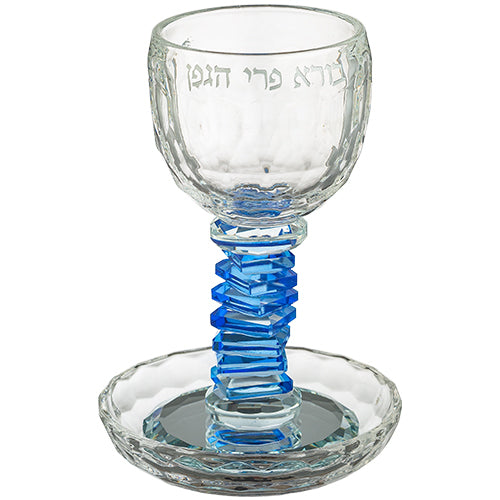 Crystal Kiddush Cup 16 cm contain 100ml / 3.4oz
