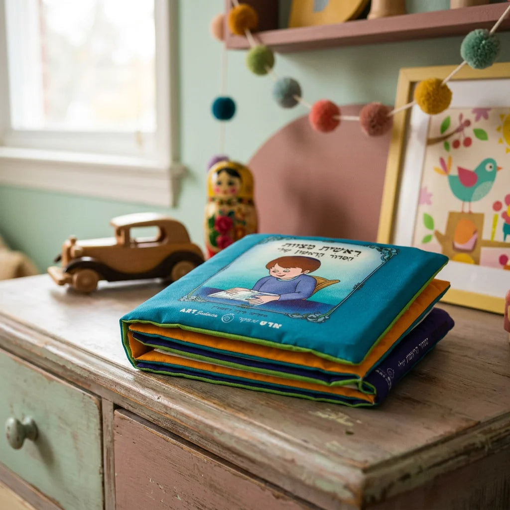 My First Siddur" Fabric Book For Boy - 20cm"